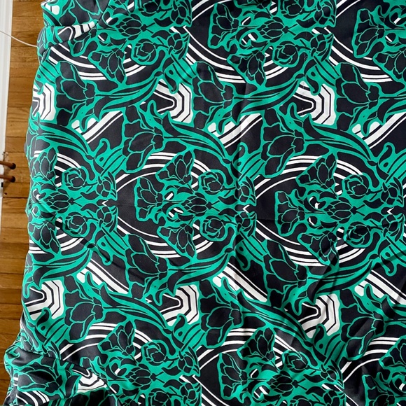 J. Crew Outfit in Emerald Green Art Nouveau Print - Size 10 - Picture 4 of 7